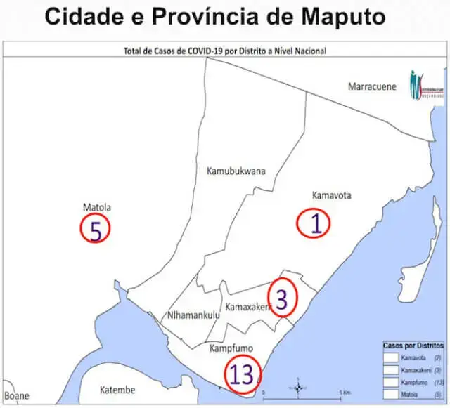 Dois infectados da Matola mudaram-se para a Cidade de Maputo