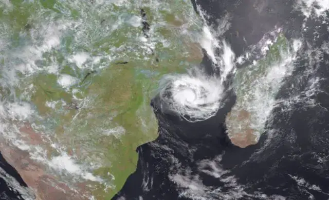 Tempestade tropical que se formou no Oceano Índico entra hoje no centro de Moçambique