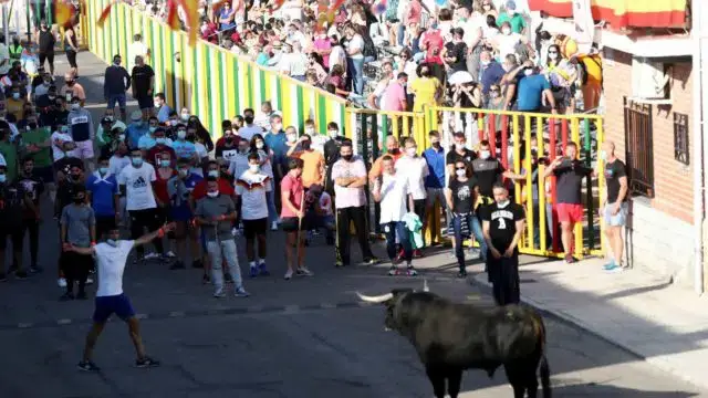 Espanha realizou primeira largada com dez touros desde o início da pandemia