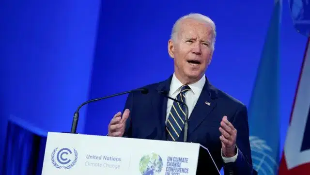 Joe Biden foi acusado de adormecer durante discurso de abertura da COP26