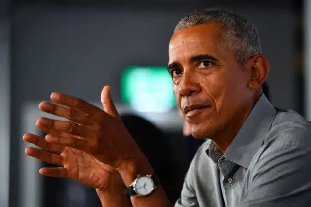Ex-presidente dos EUA Barack Obama na COP26, em Glasgow