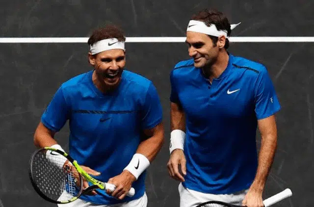 Último jogo da carreira de Federer é ao lado de Nadal