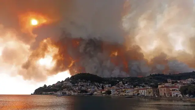 Incêndios da Grécia chegam à Turquia