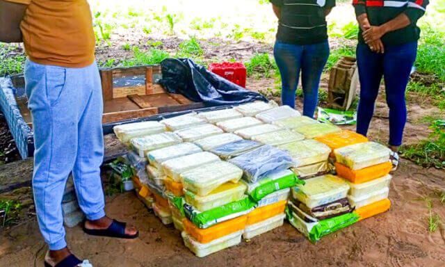 Operação policial em Inhassoro resulta na apreensão de 108 quilos de droga