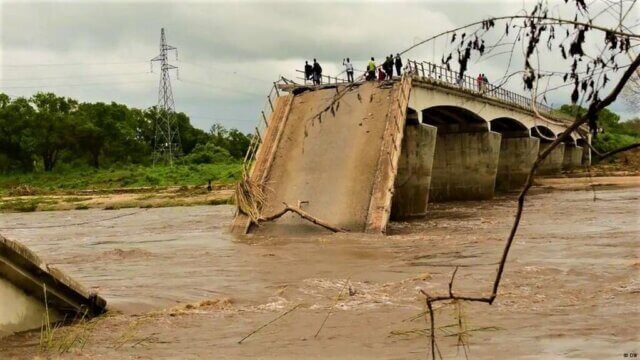 Colapso de ponte sobre o rio Nhamacombe interrompe assistência alimentar