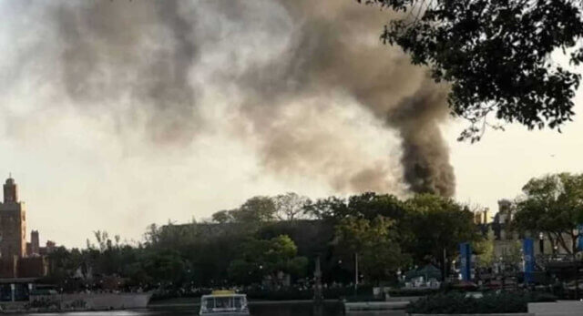 Incêndio no parque da Disney força evacuação de visitantes