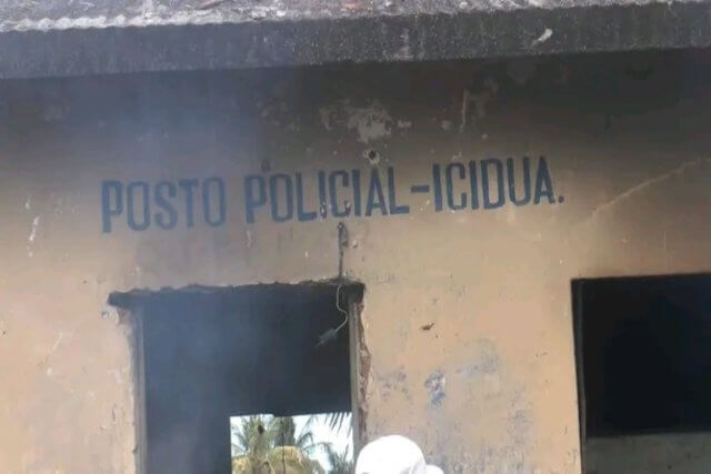 Moradores de Icidua destruíram posto policial em protesto contra operação da PRM