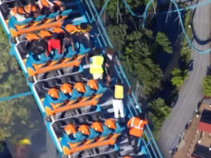 Homem morre após ser ejetado de montanha-russa em parque Six Flags na Geórgia